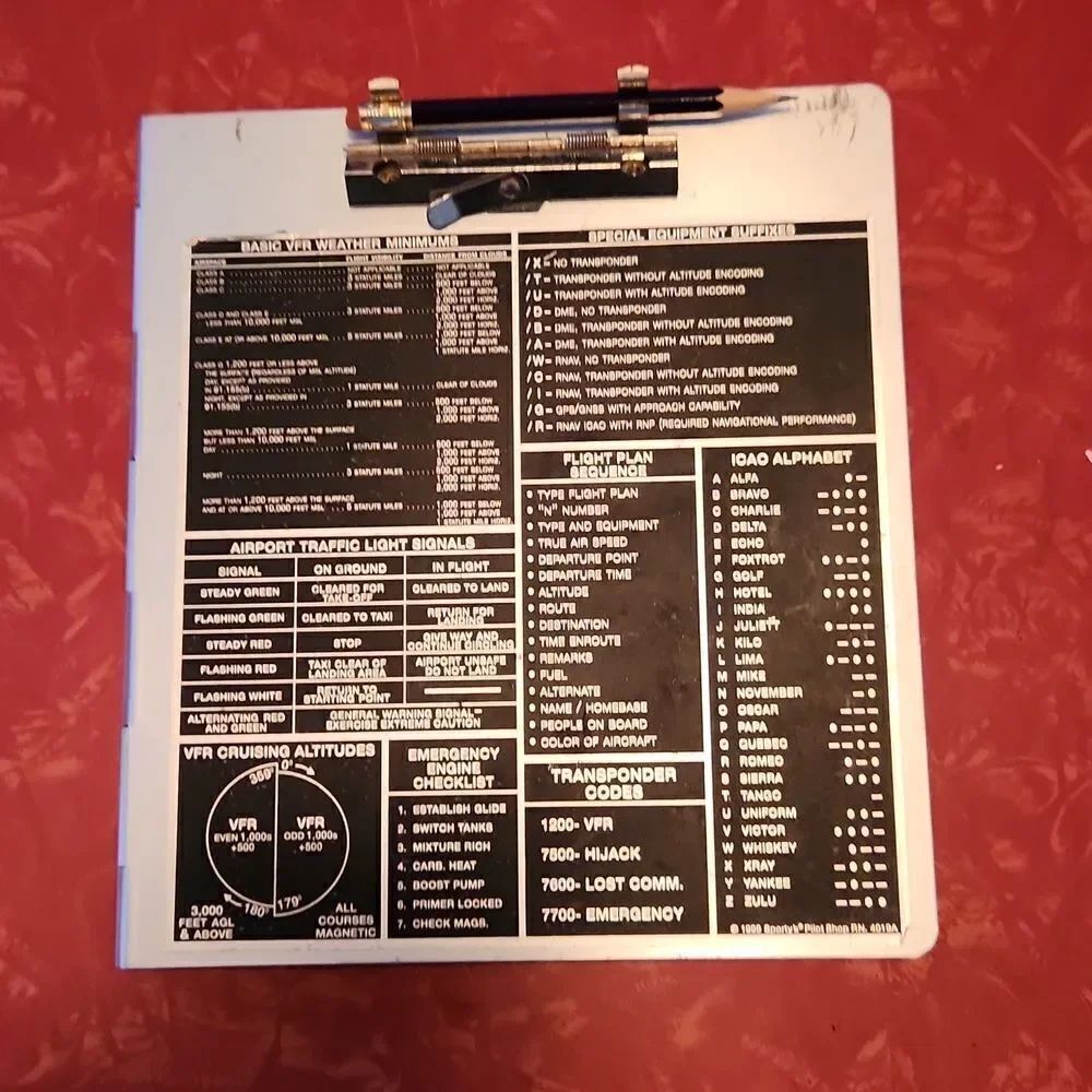 Pilot Flight Clipboard